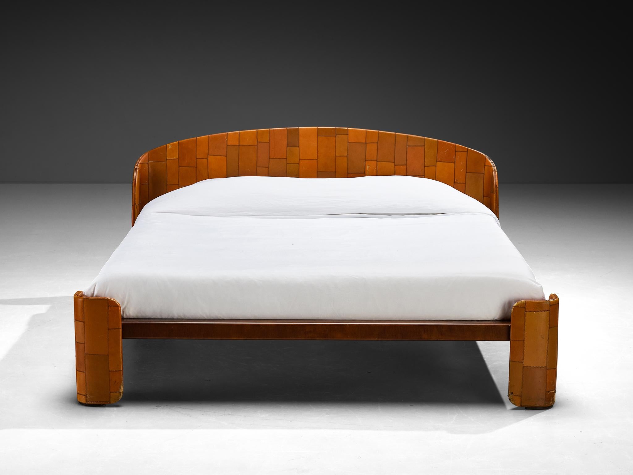 Tito Agnoli for Caleido/Poltrona Frau Bedroom Set in Patchwork Leather For Sale 8