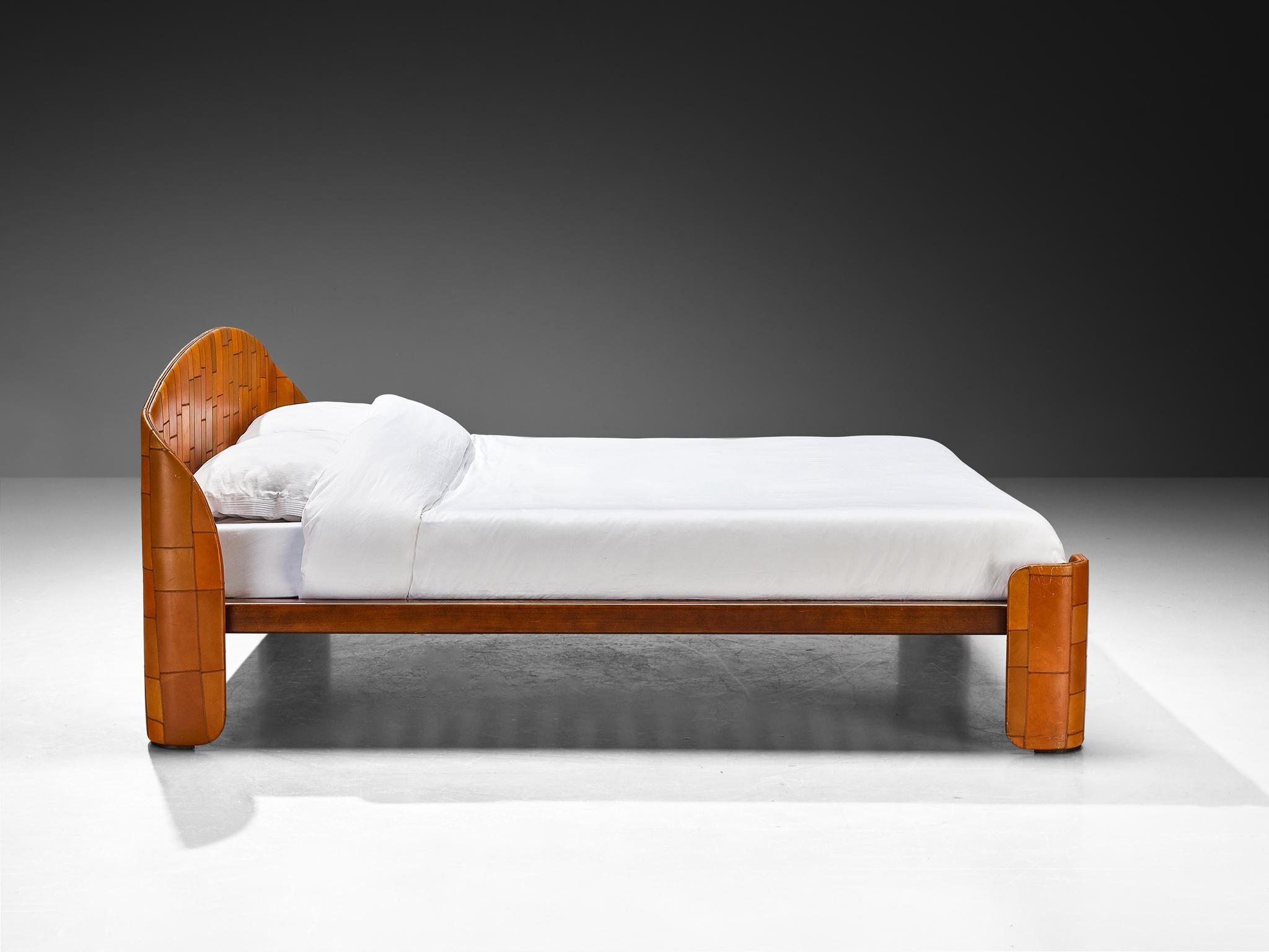 Tito Agnoli for Caleido/Poltrona Frau Bedroom Set in Patchwork Leather For Sale 9