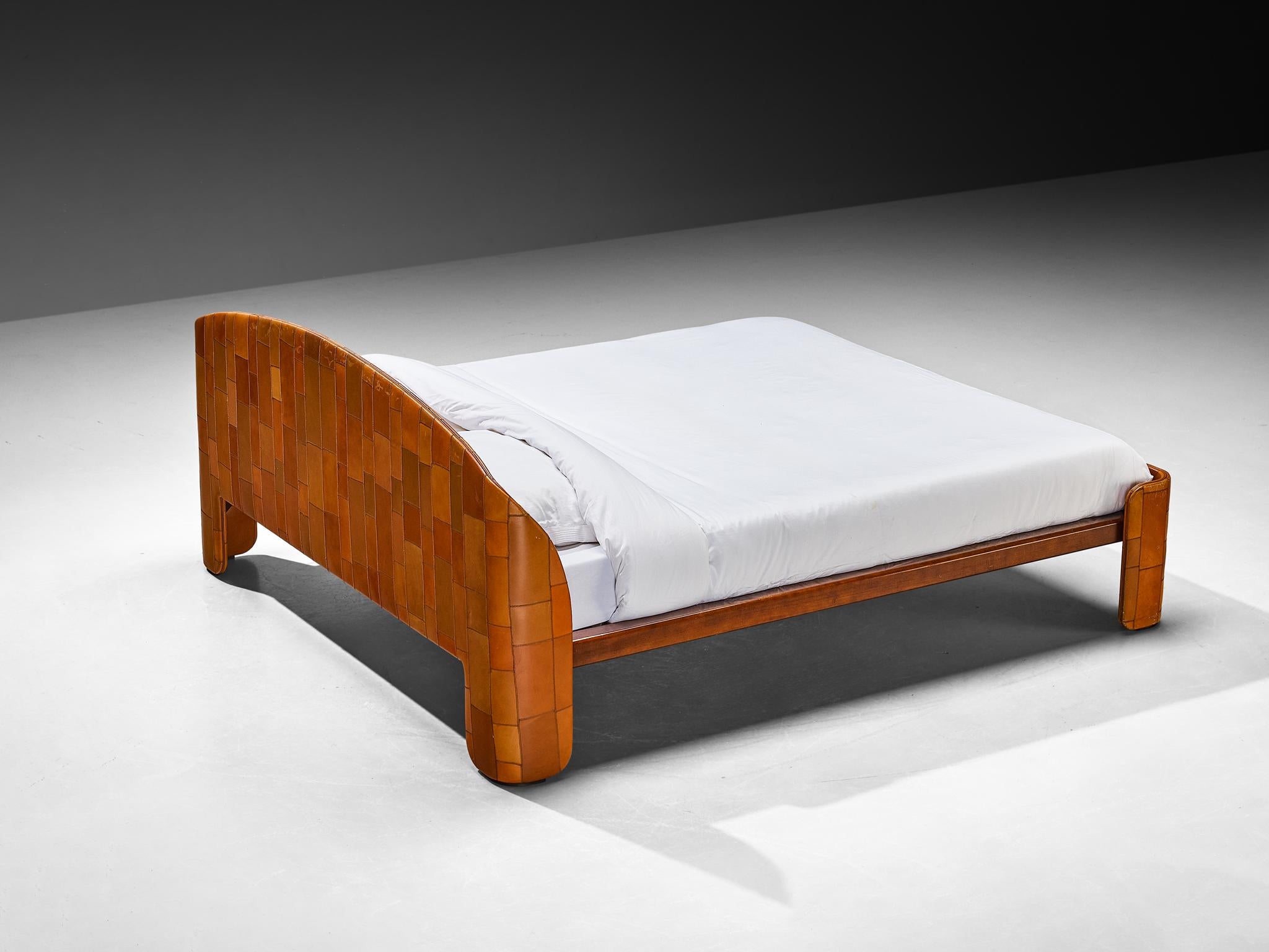 Tito Agnoli for Caleido/Poltrona Frau Bedroom Set in Patchwork Leather For Sale 10