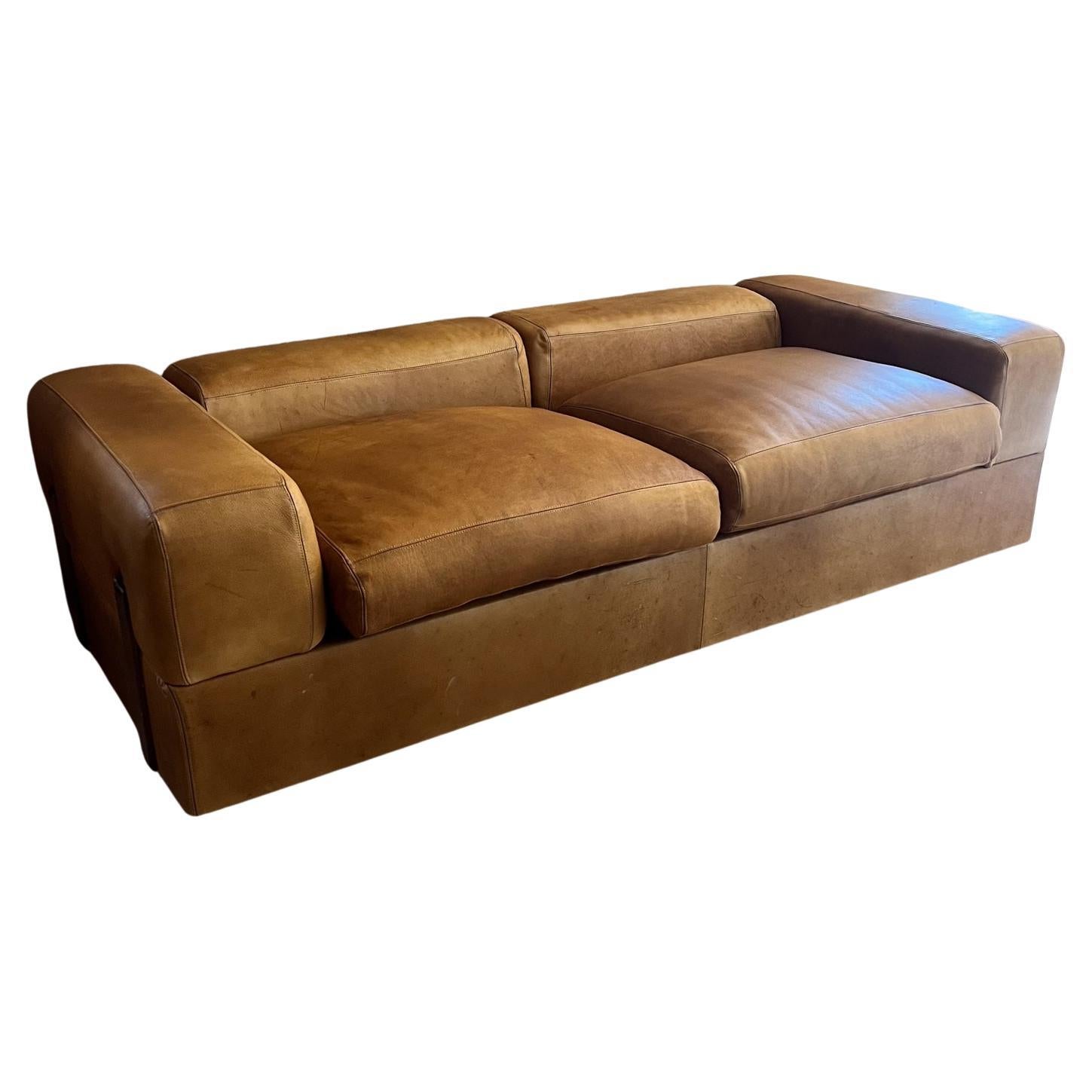 Tito Agnoli for Cinova  Leather Daybed Sofa 711 - Italy 1960s