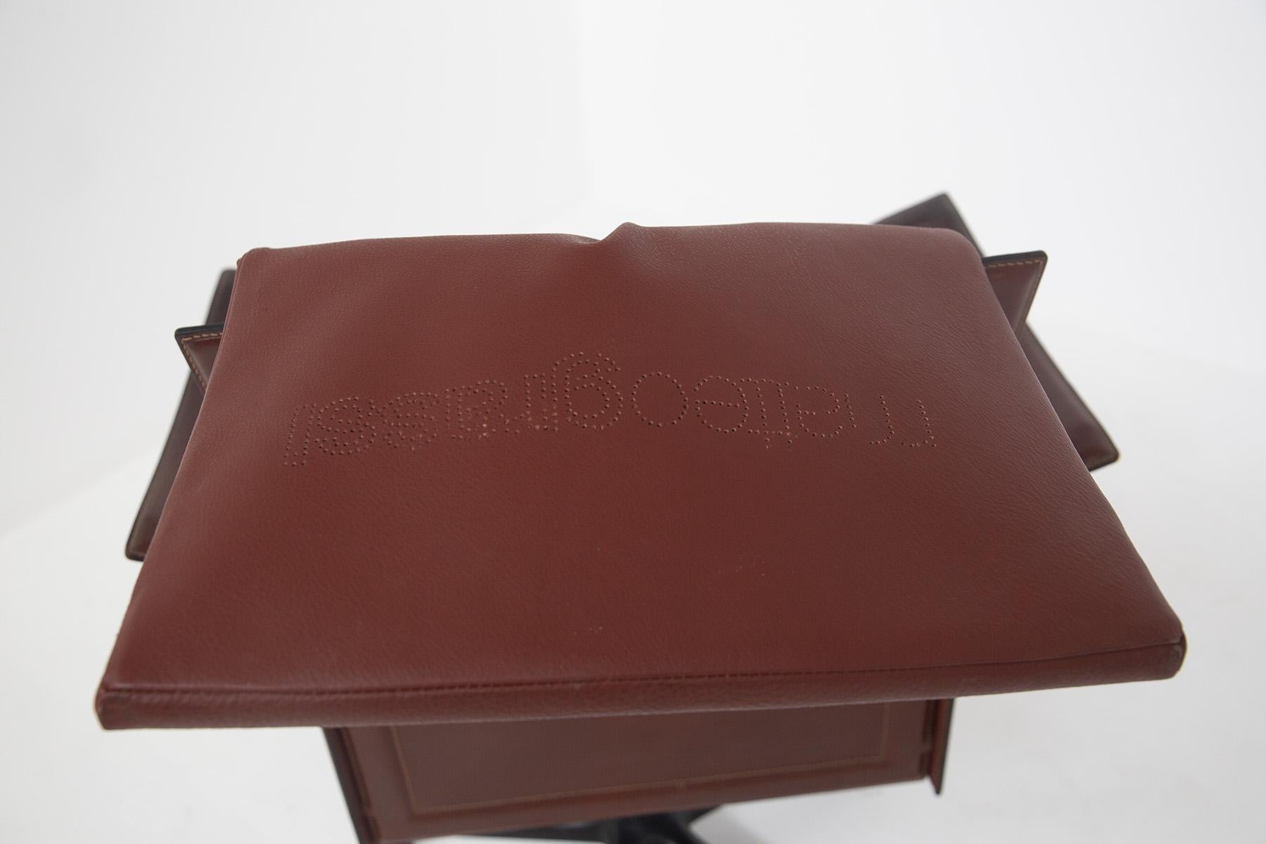 Tito Agnoli for Matteograssi Desk Armchair Korium in Leather, Label 2