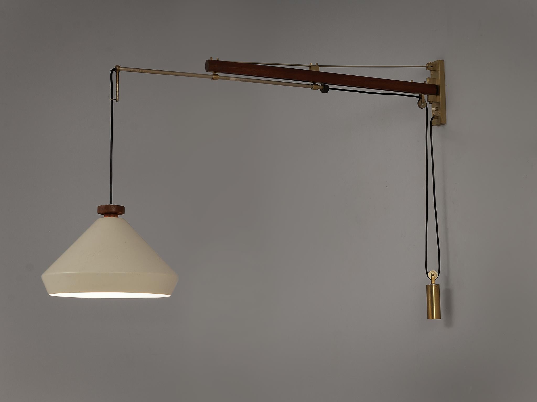 Mid-Century Modern Tito Agnoli for O-Luce Pendant Wall Light For Sale