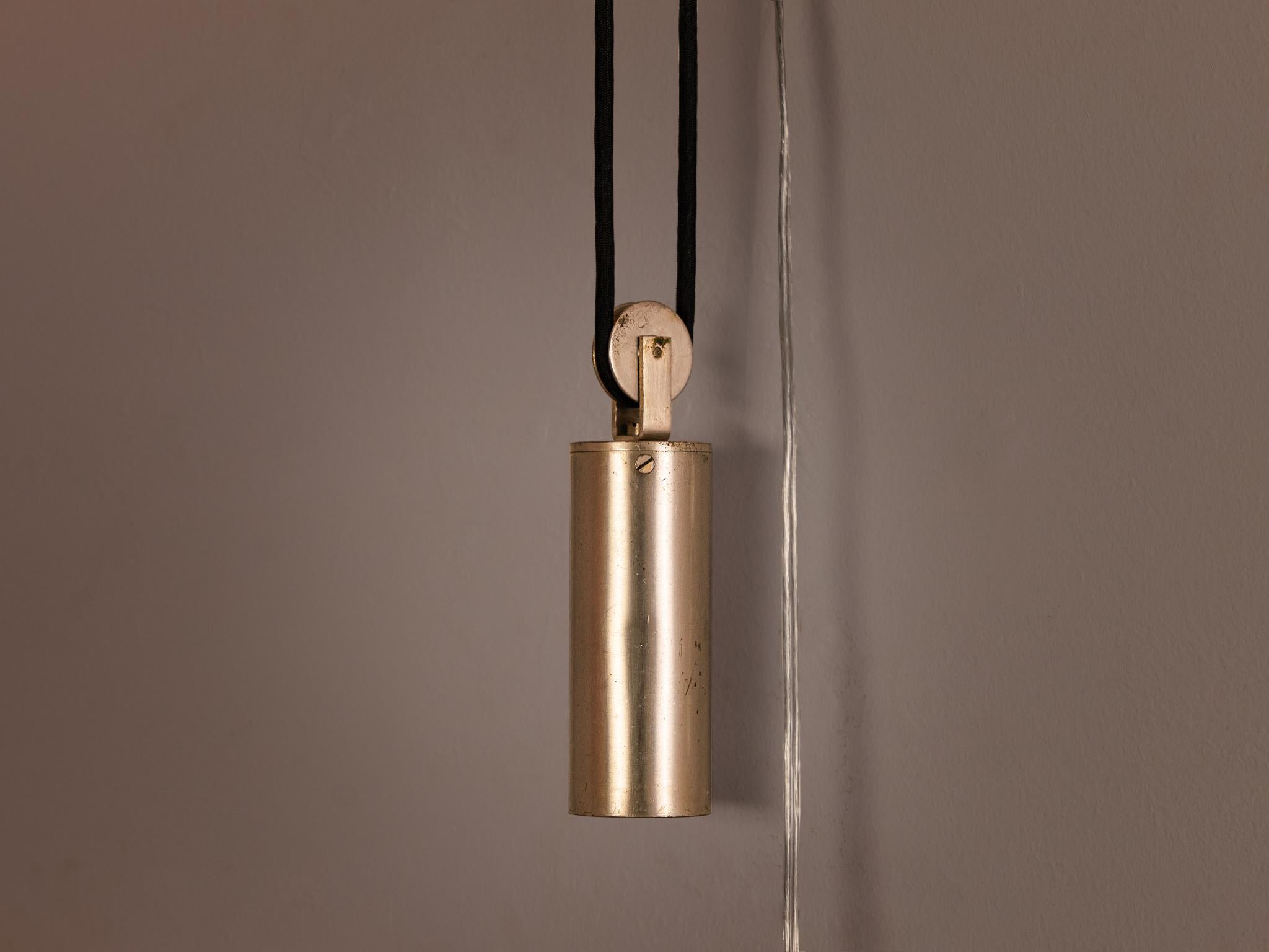 Tito Agnoli for O-luce Wall Light in Teak and Brass 1