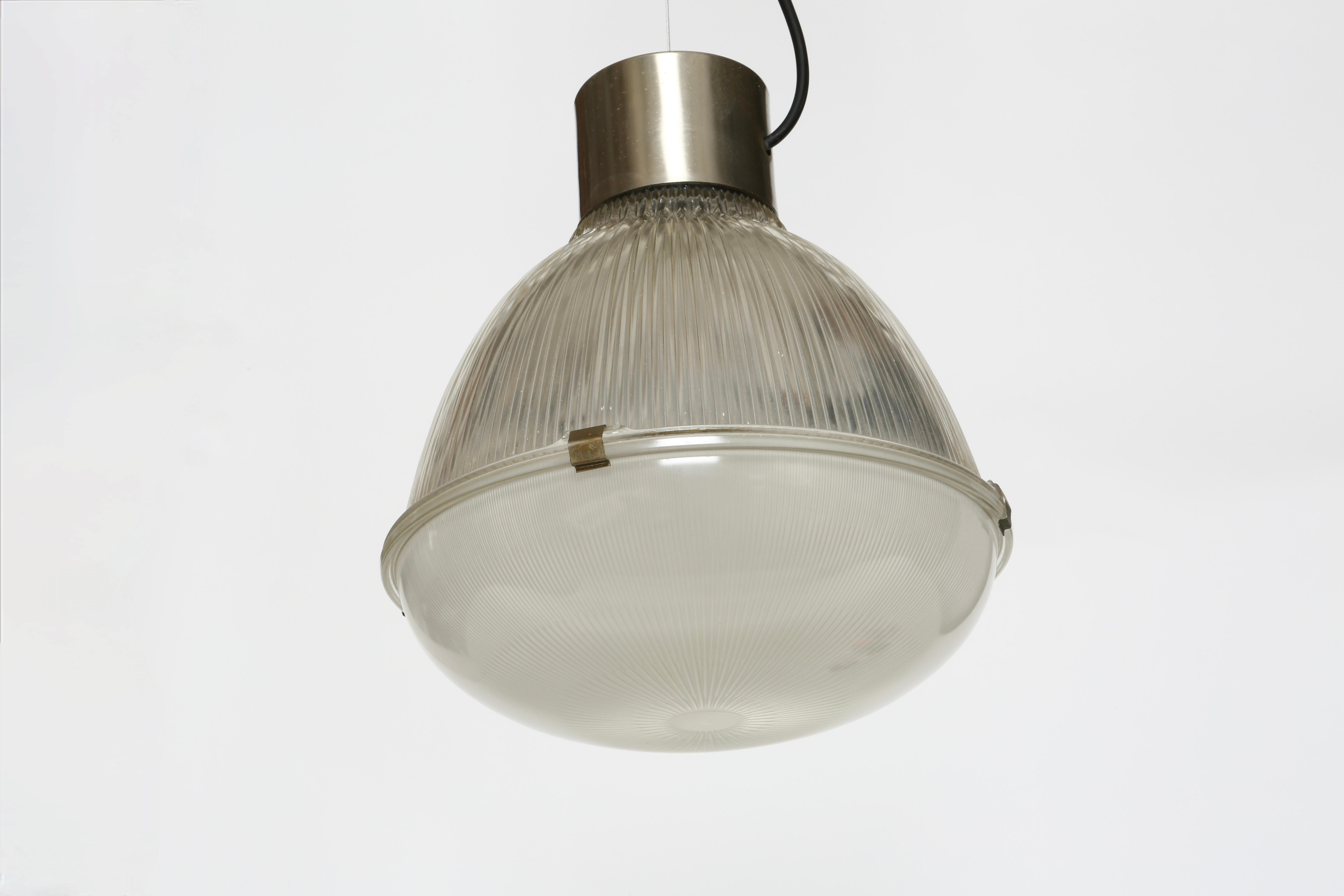 Verre Lampe à suspension Tito Agnoli pour Oluce, modèle 4409 en vente