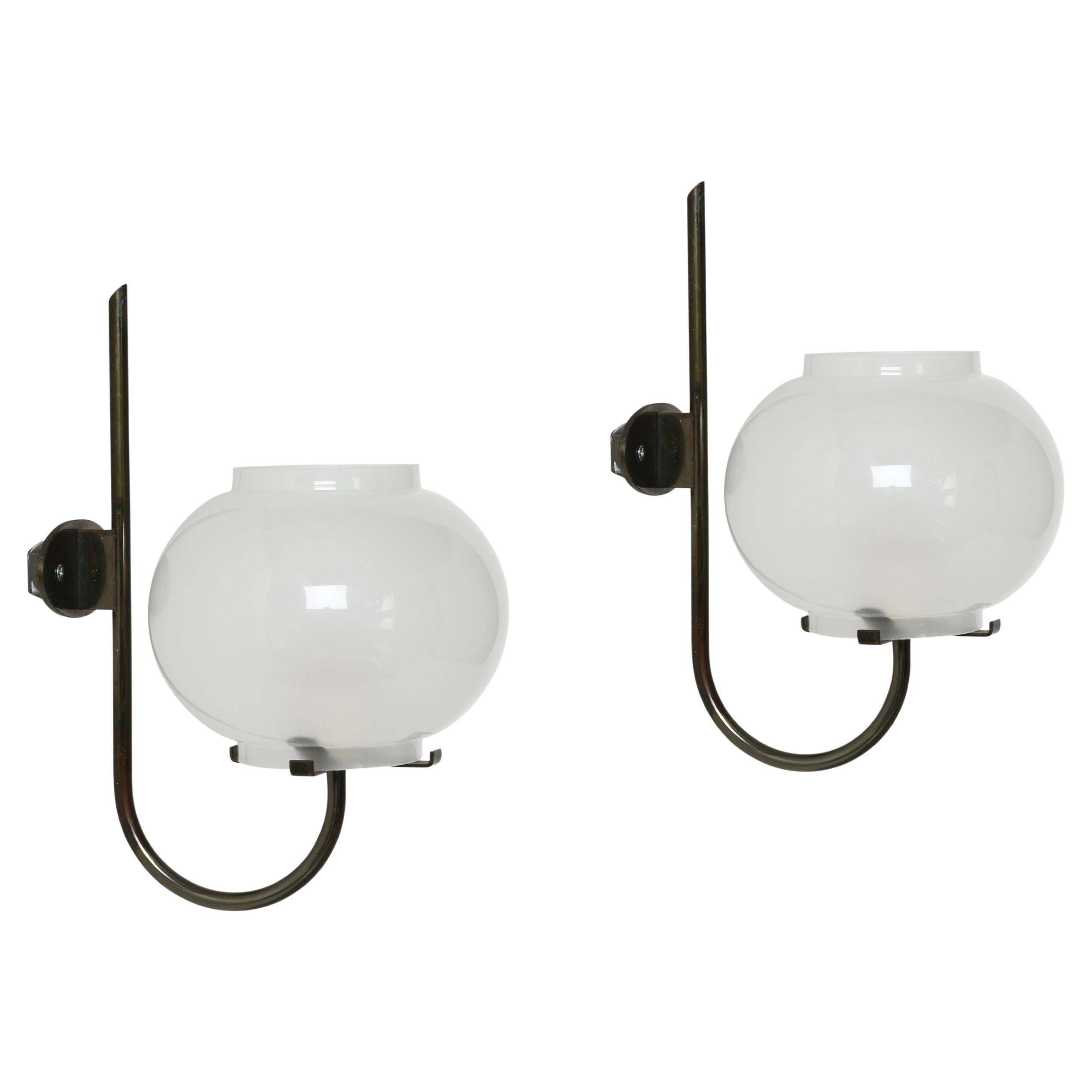 Tito Agnoli for Oluce Sconces, a Pair For Sale