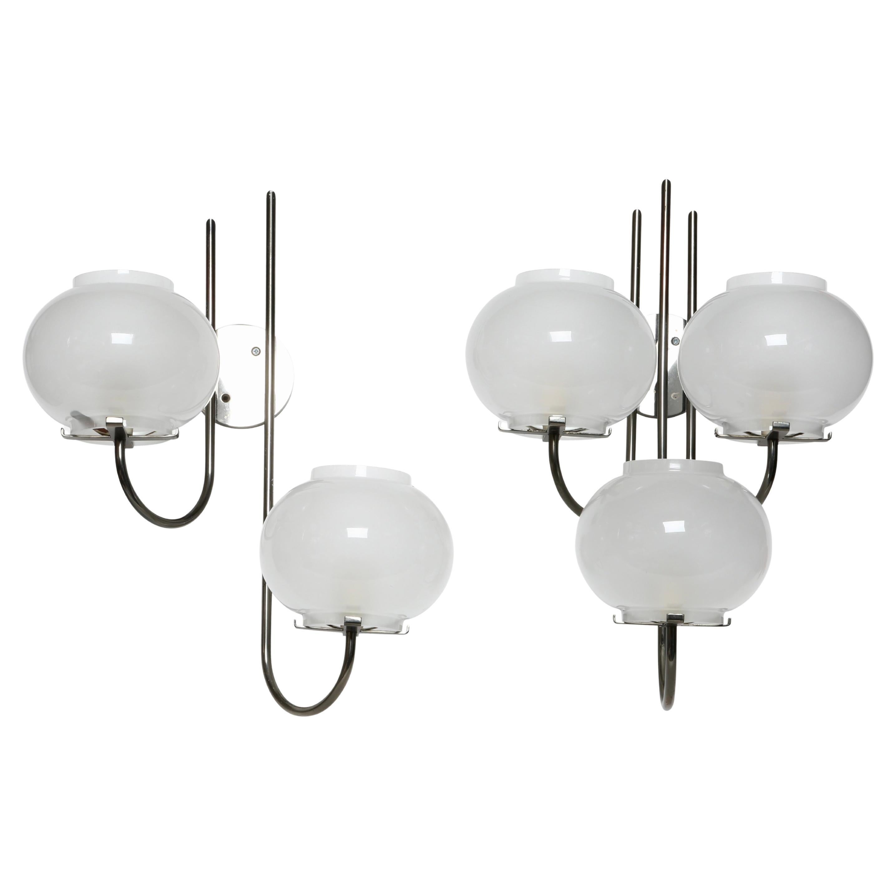 Tito Agnoli for Oluce sconces, a pair Italy circa 1960s