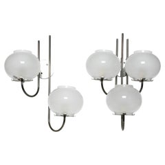 Tito Agnoli for Oluce sconces, a pair Italy circa 1960s