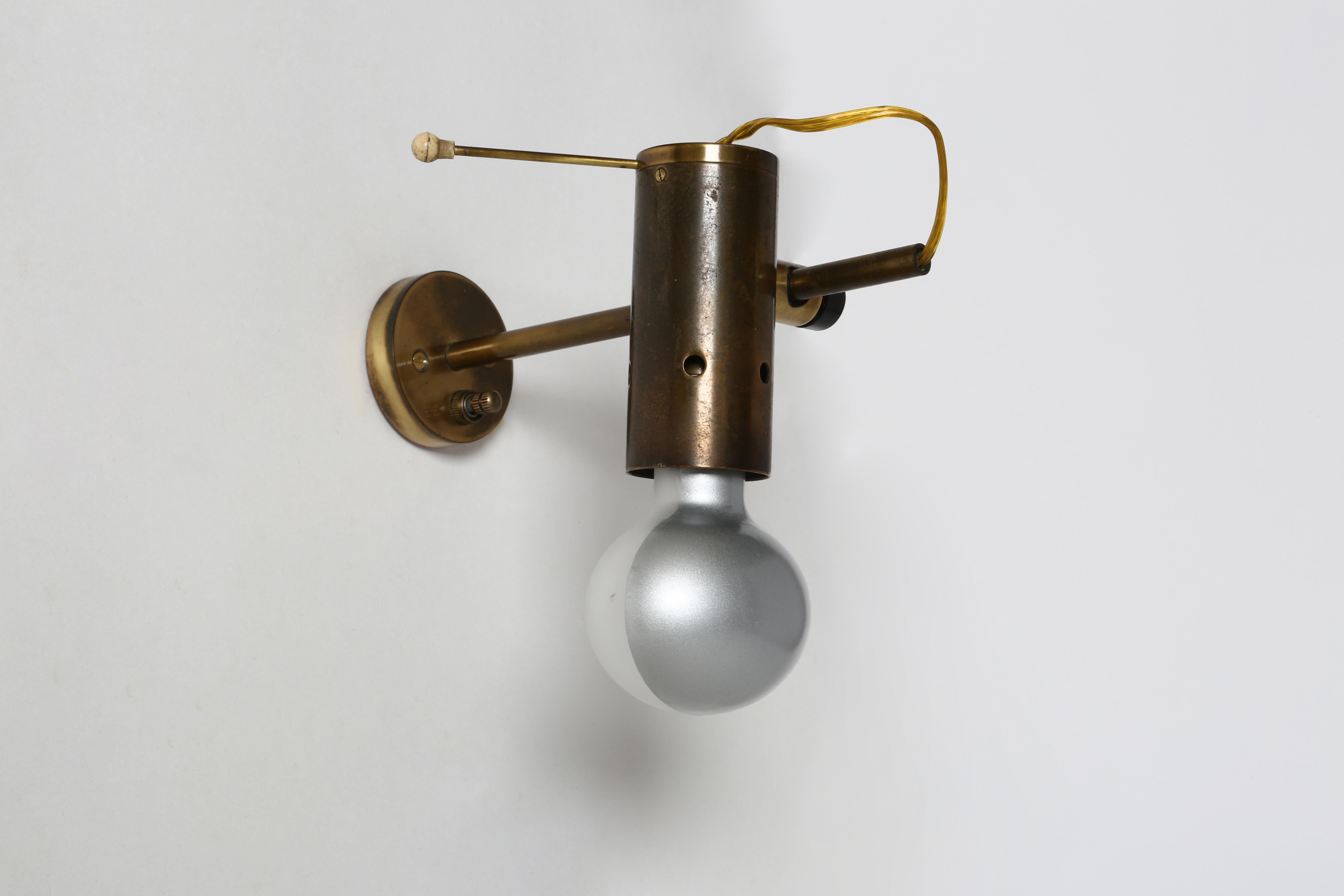 Tito Agnoli for Oluce Sconces Model 186, a set of 2 For Sale 4