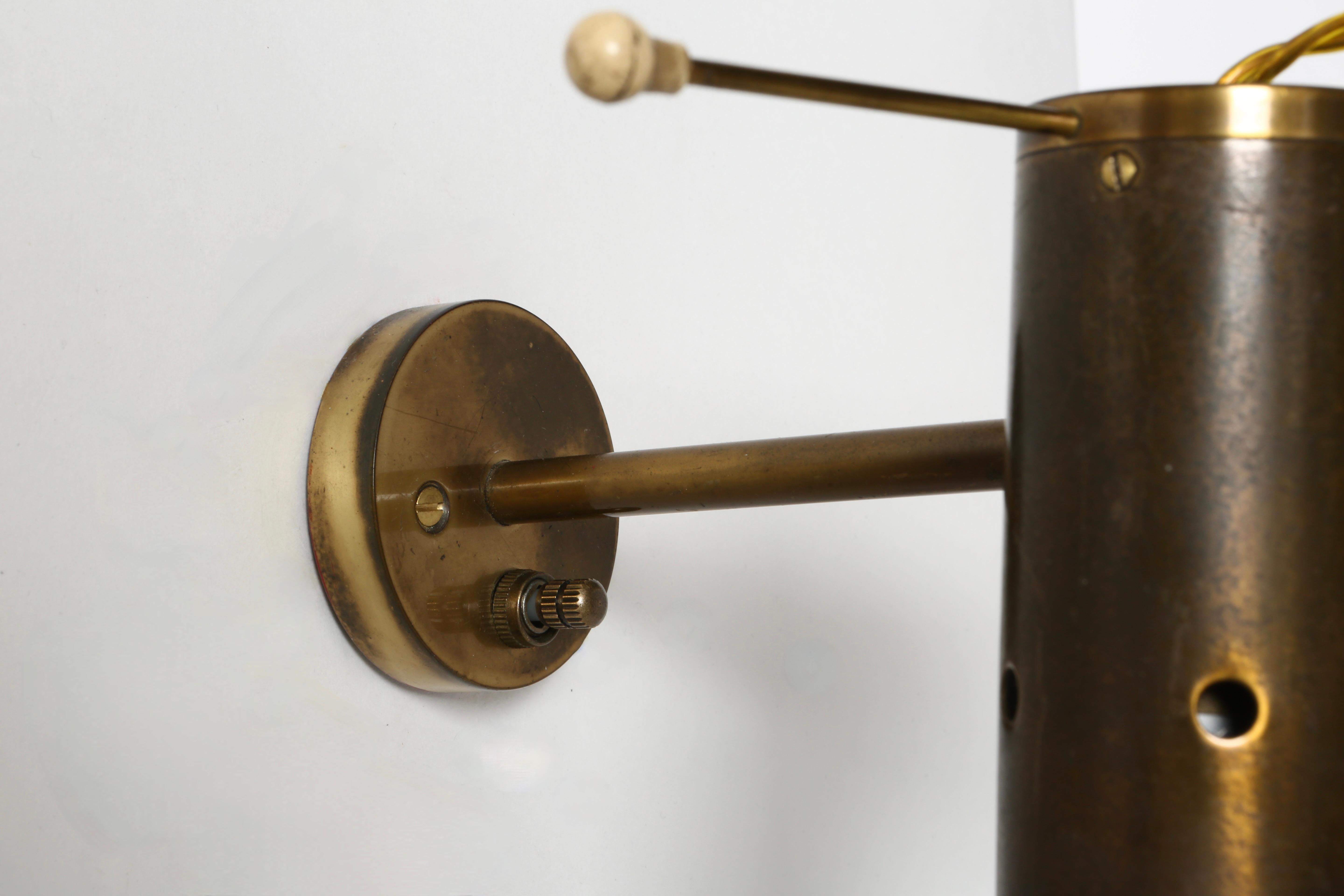 Tito Agnoli for Oluce Sconces Model 186, a set of 2 For Sale 7