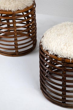 Tito Agnoli Furry Stools
