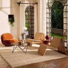 Tito Agnoli Indoor Rattan P3 Lounge Chair for GUBI