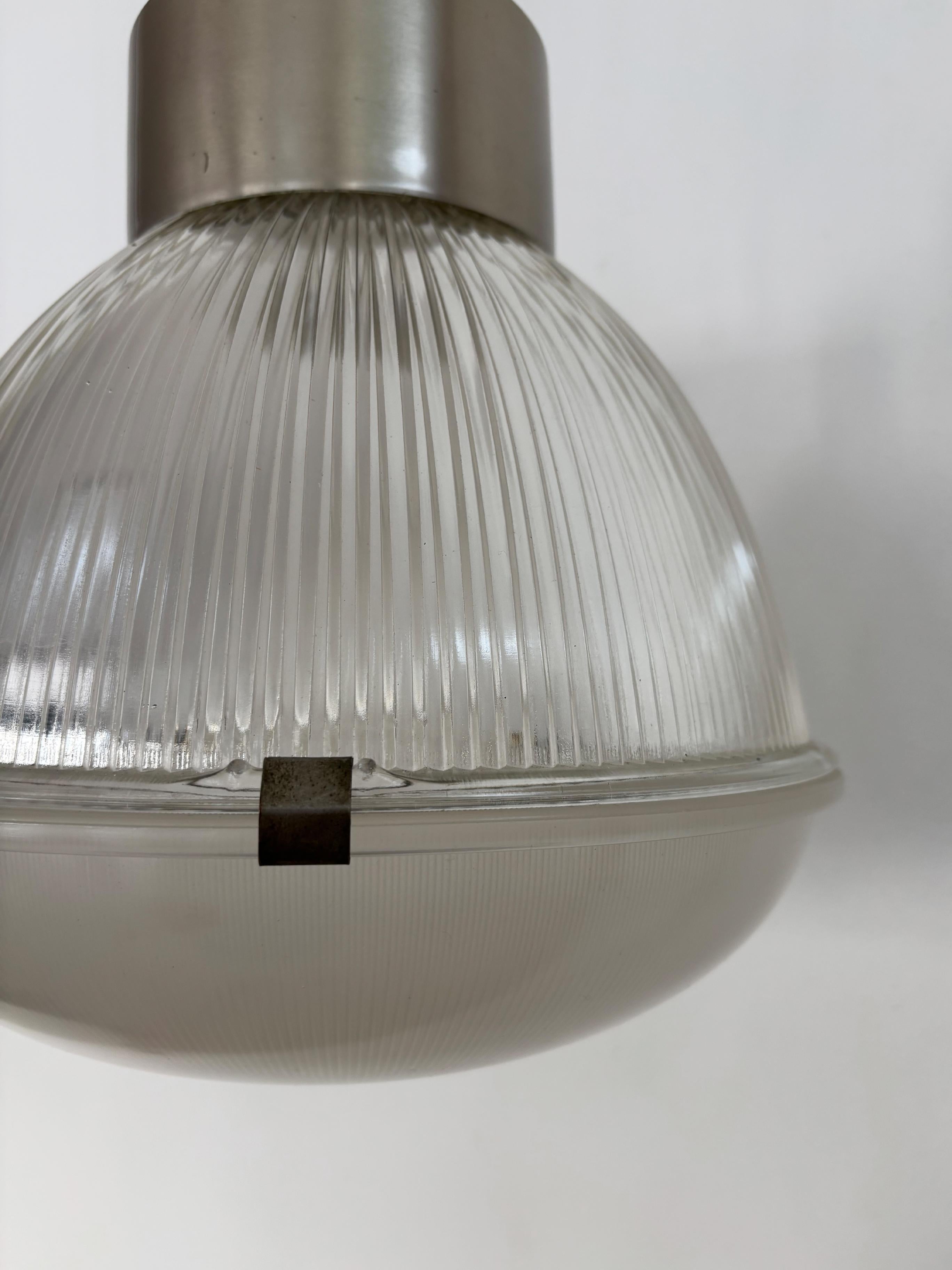 Lampade a sospensione in metallo e vetro di Tito Agnoli per Oluce, 1959 in vendita 3