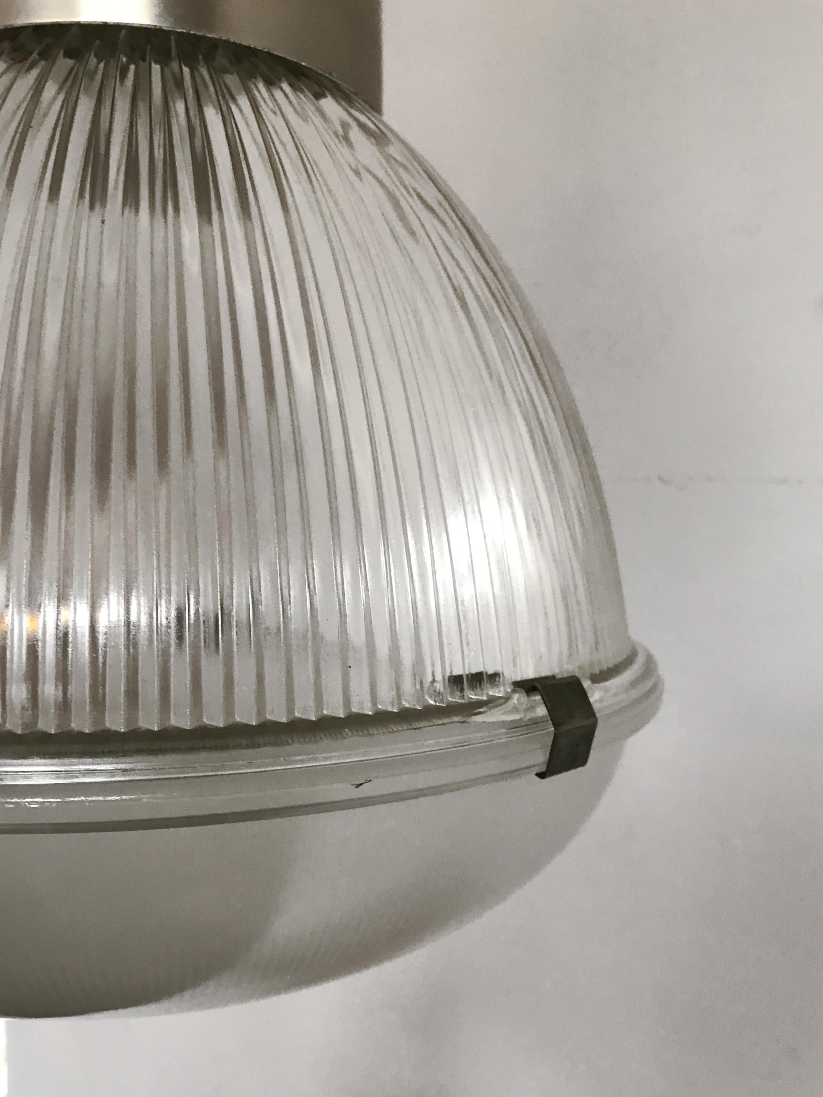 Tito Agnoli Italian Mid-Century Glass Pendant Lamps for Oluce, 1959 4