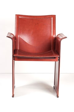 Tito Agnoli Korium Lederstuhl (1970er) von Matteo Grassi - Italienische Postmoderne