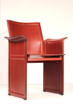 Tito Agnoli Korium Lederstuhl (1970er) von Matteo Grassi - Italienische Postmoderne
