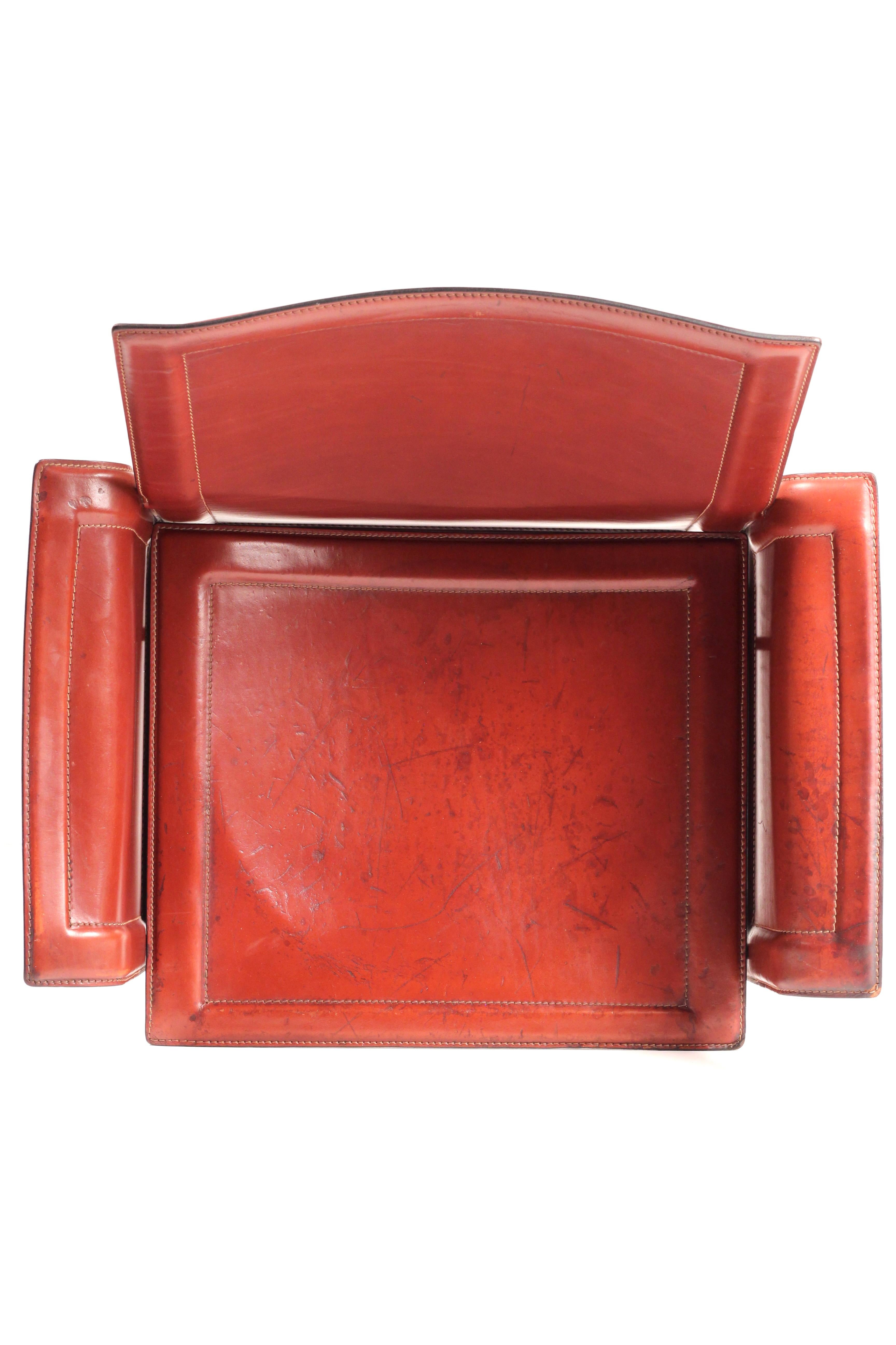 Silla de cuero Korium Tito Agnoli (años 70) de Matteo Grassi - Postmodernismo italiano Italiano en venta