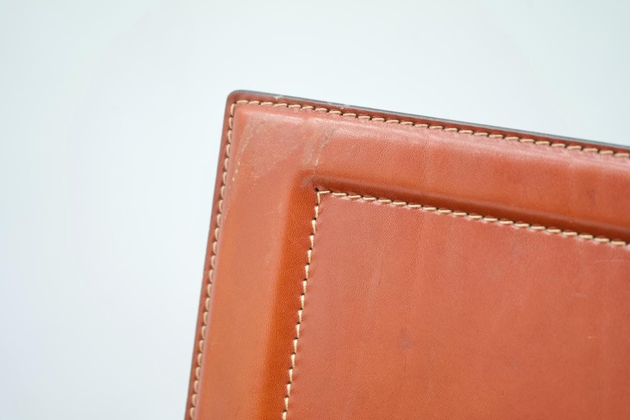 Tito Agnoli Korium Leather Chair by Matteo Grassi, Italy, 1970s 1