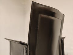 Tito Agnoli Leather Chairs for Matteo Grassi, 1970s, Set of 8