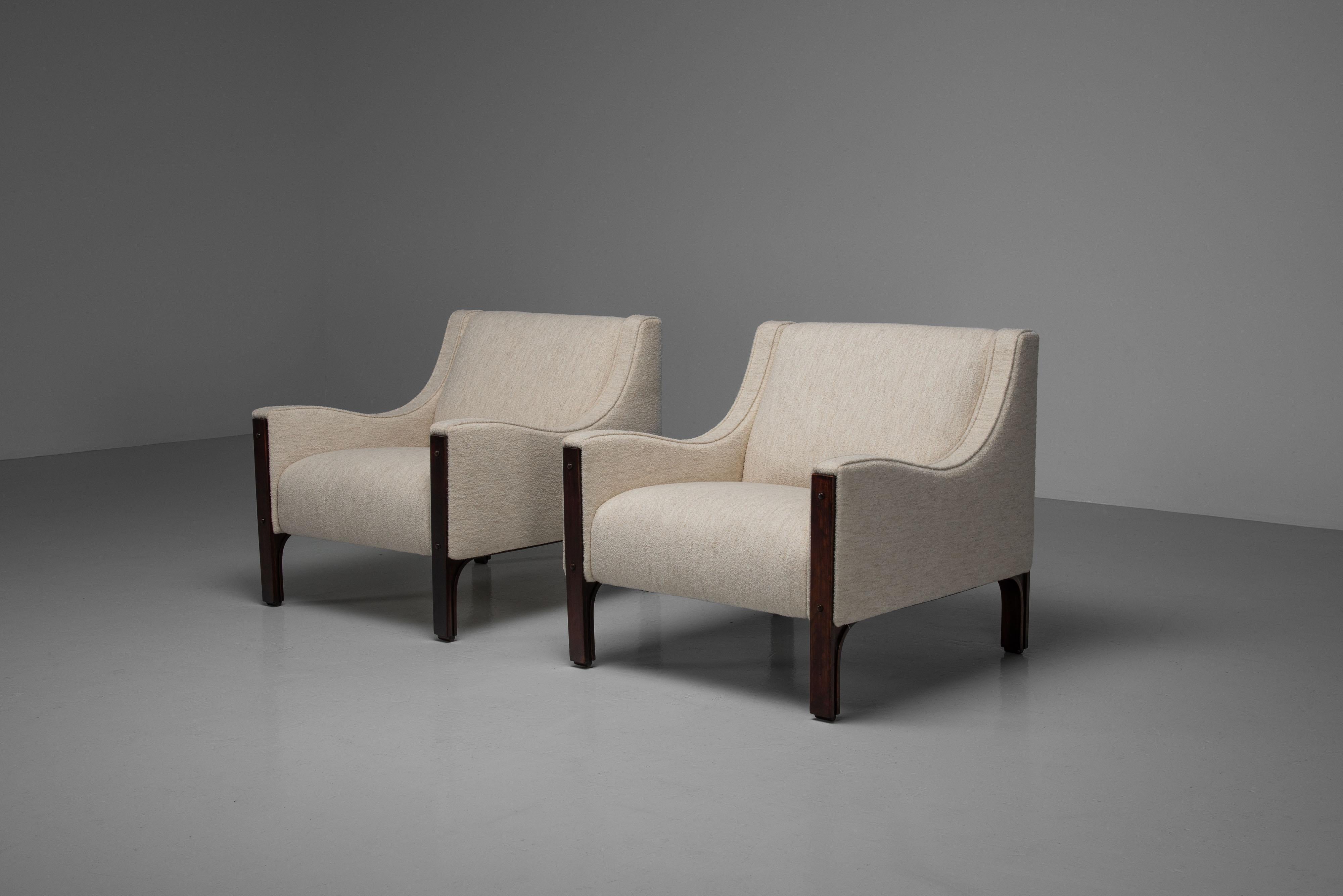 Tito Agnoli lounge chairs for Mobilia Italy 1961 In Good Condition In Roosendaal, Noord Brabant