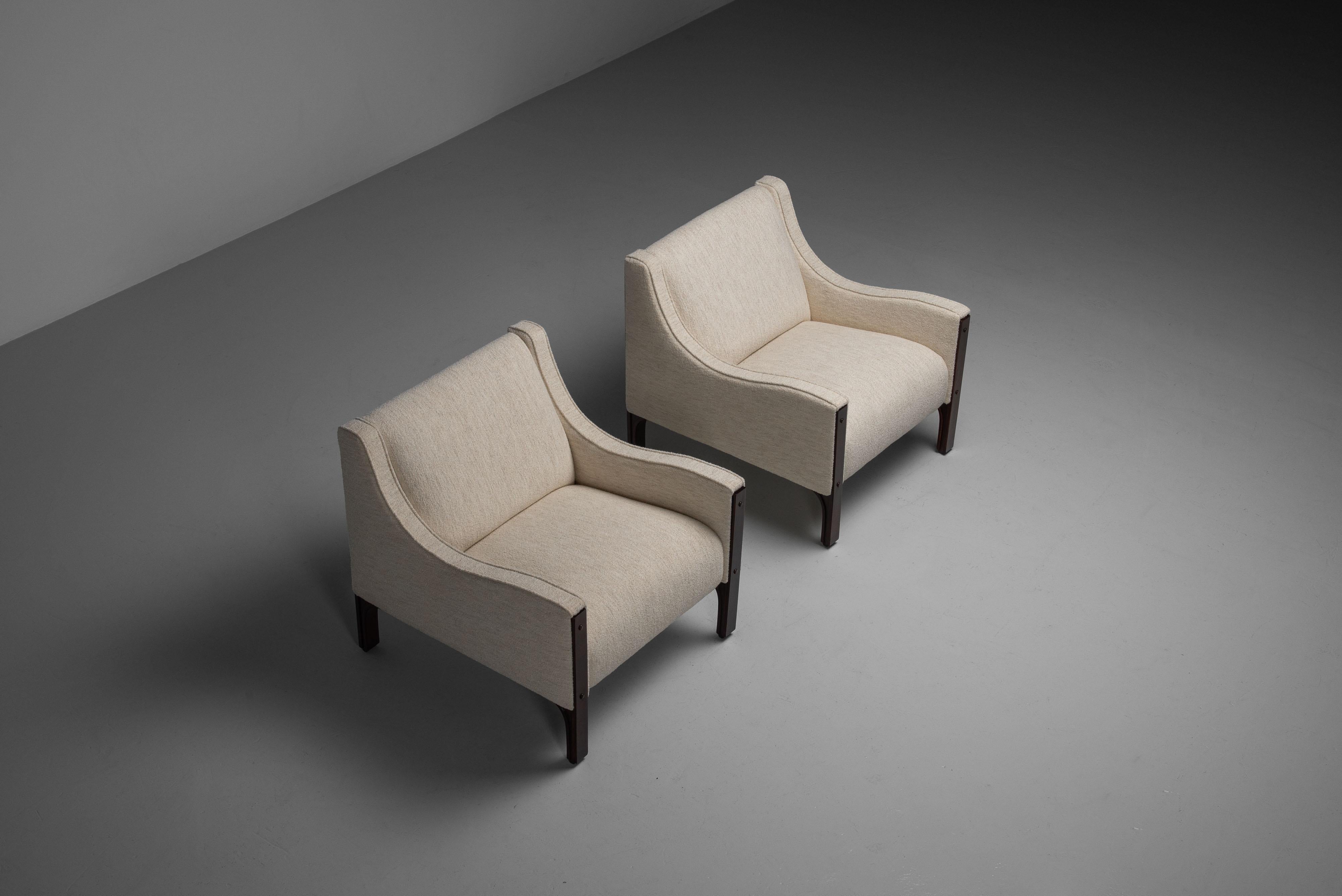 Tito Agnoli lounge chairs for Mobilia Italy 1961 1