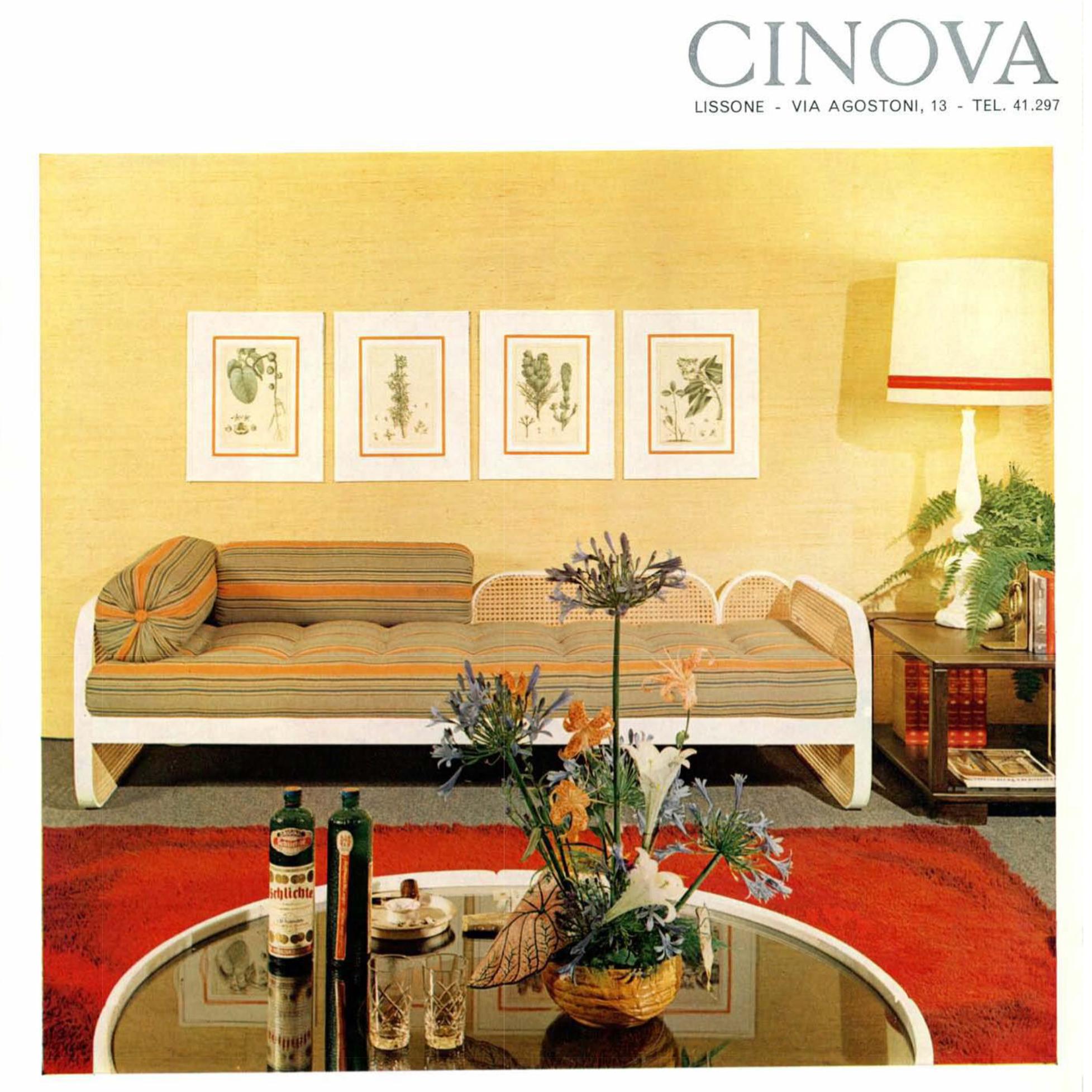 Laqué Tito Agnoli, table basse, Cinova, années 1960 en vente