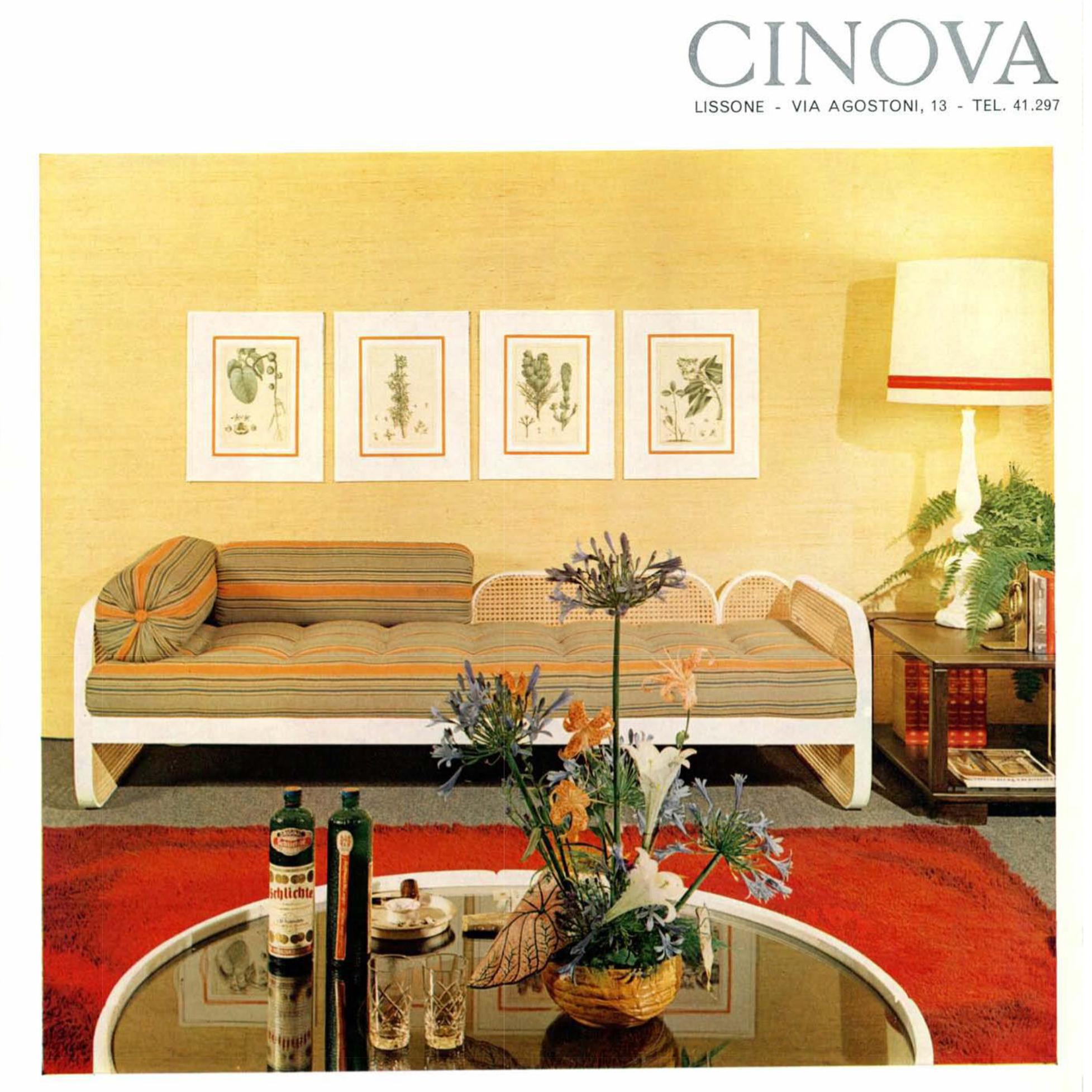 Laccato Tito Agnoli, Tavolo basso, Cinova, anni '60 in vendita