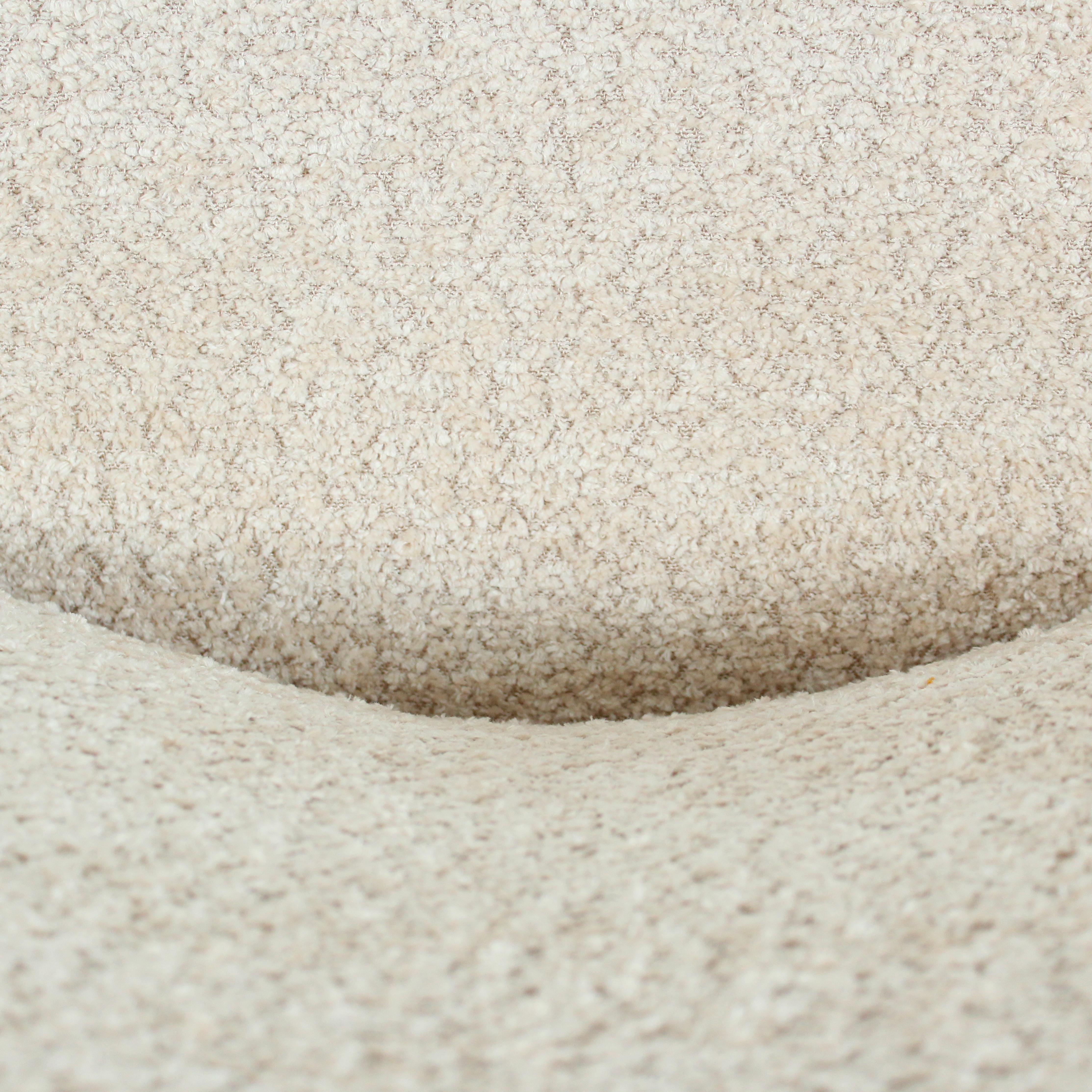 Chaises de salle à manger en bouclé blanc cassé pour Cinova, Italie, années 1960, ensemble de 6 pièces en vente 13