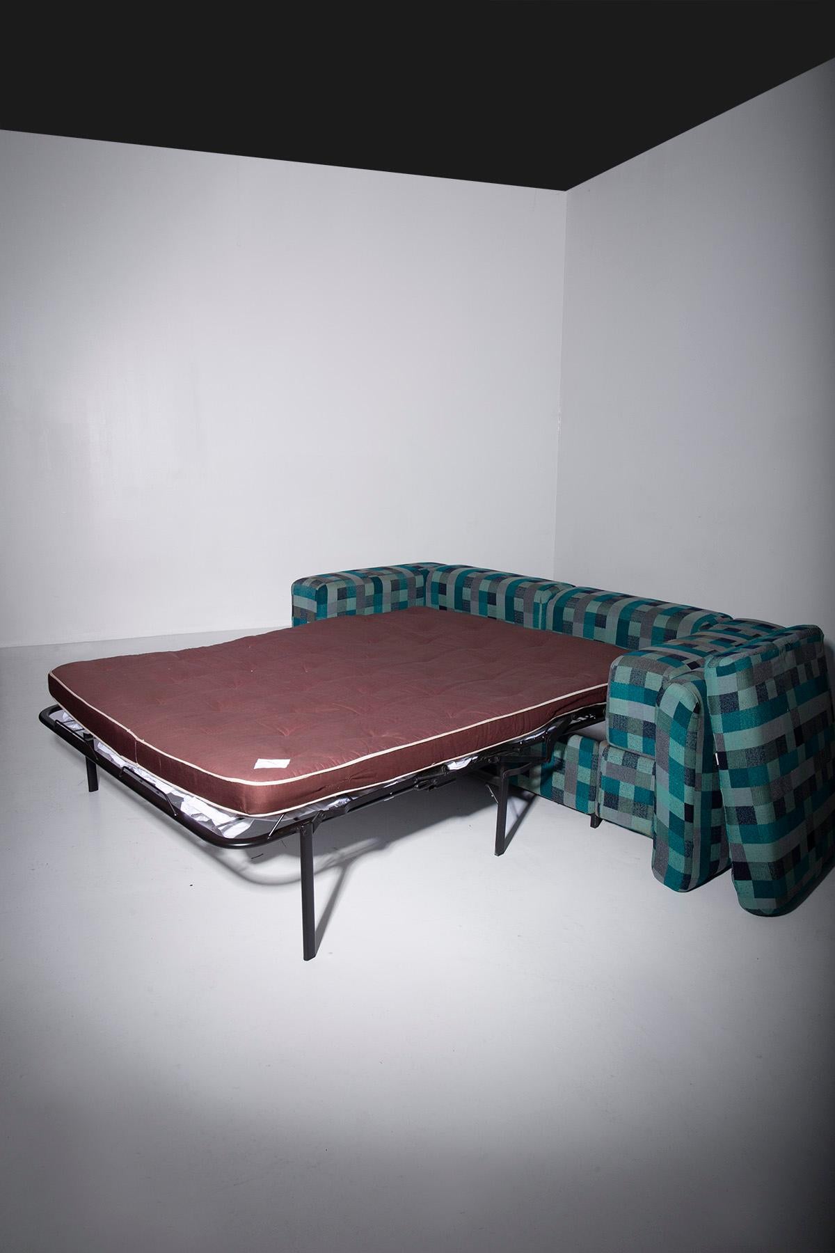 Tito Agnoli Original fabric sofa bed for Cinova Mod. 711  For Sale 6