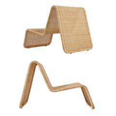 Tito Agnoli Outdoor Woven P3 Lounge Chair for GUBI