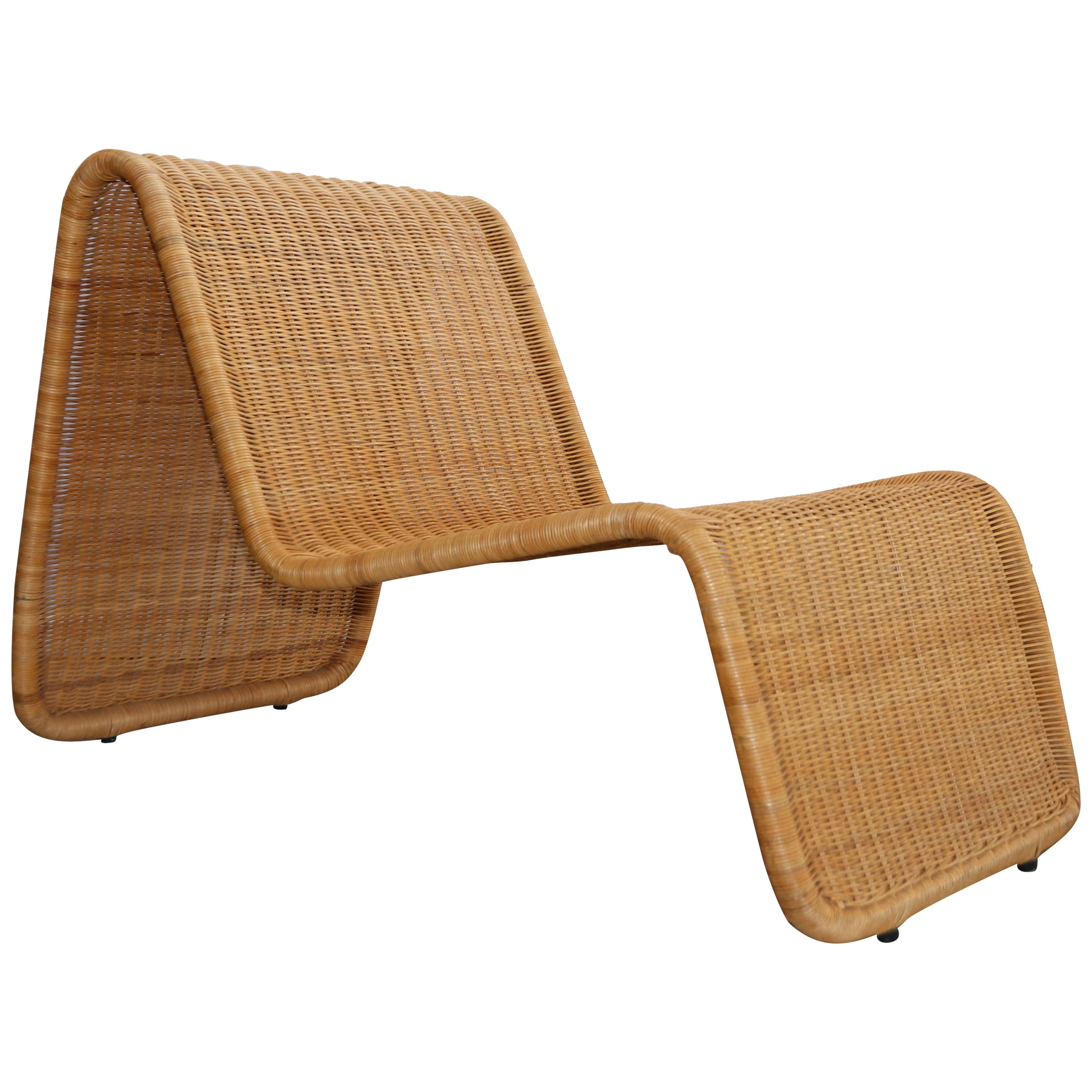 Tito Agnoli P4 Lounge Rattan Easy Chair
