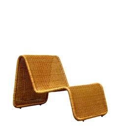 Tito Agnoli per Bonacina Poltrona in Rattan Mod.P3, Italia 1960s