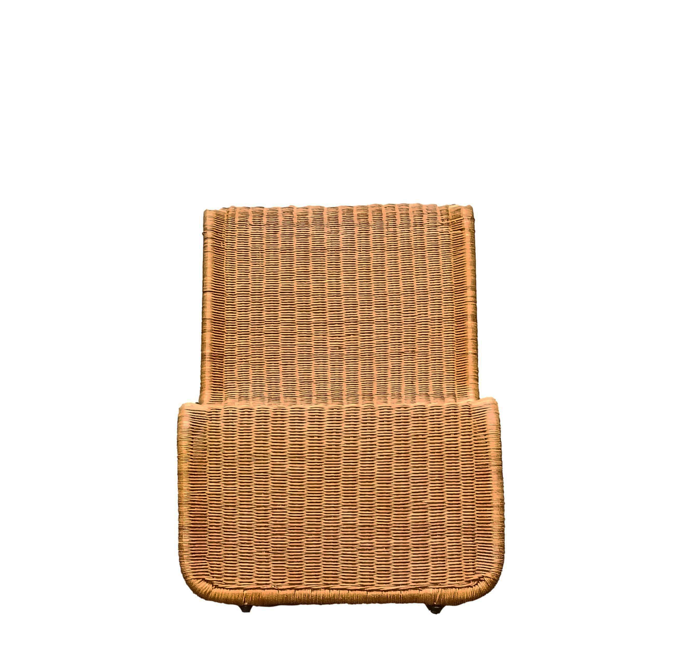 Tito Agnoli für Bonacina Rattansessel Mod.P3, Italien 1960er Jahre im Zustand „Gut“ im Angebot in Naples, IT