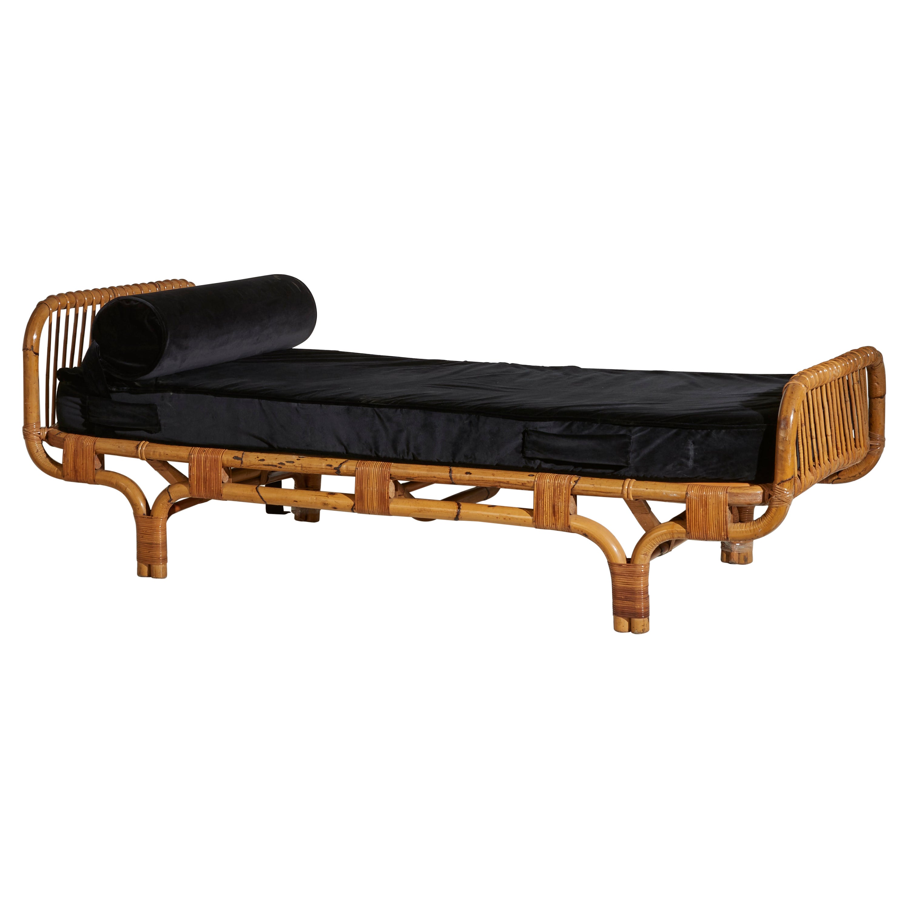 Tito Agnoli, Rattan and Bamboo Daybed for Pierantonio Bonacina, Italy 1960s