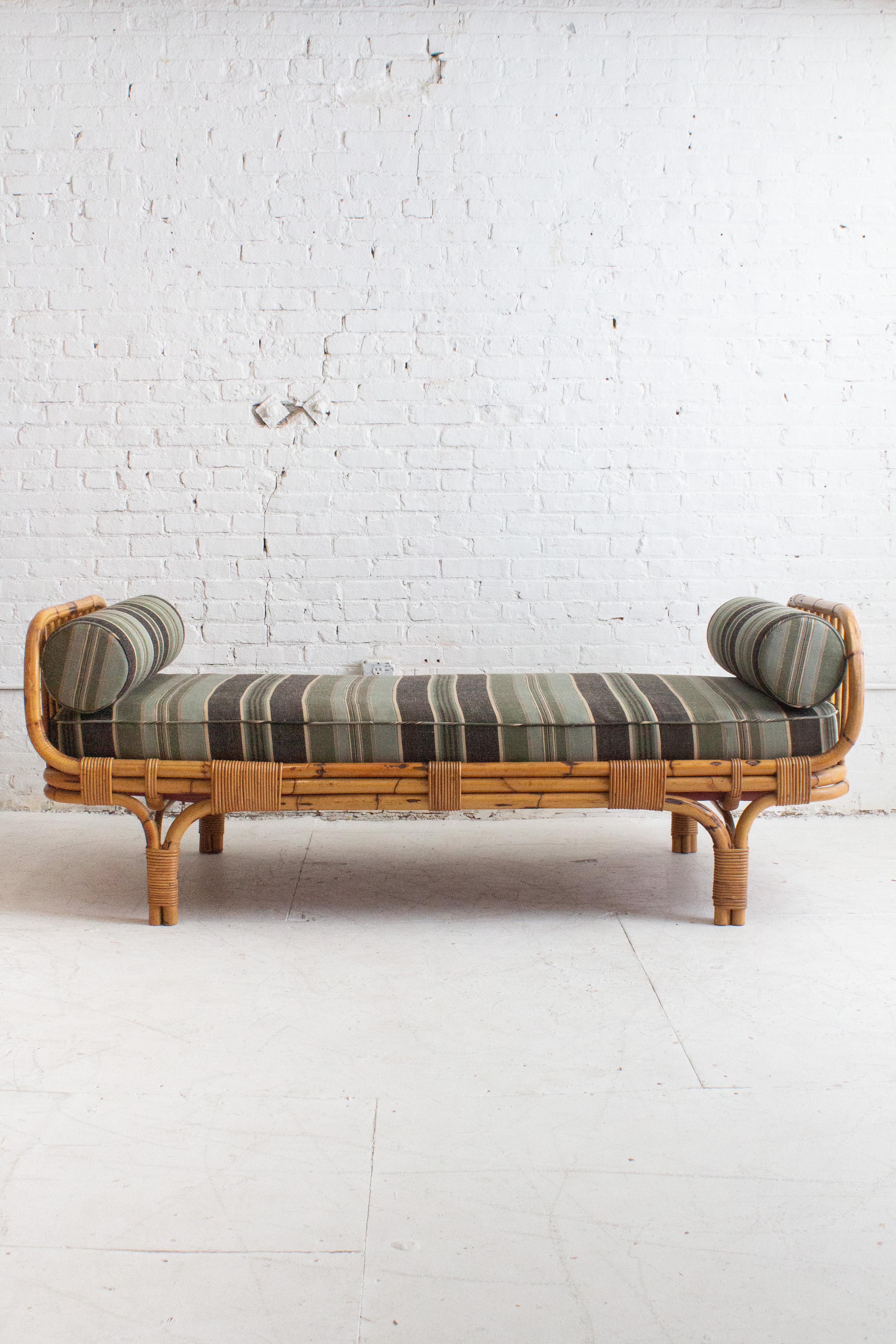 20th Century Tito Agnoli Rattan Daybed