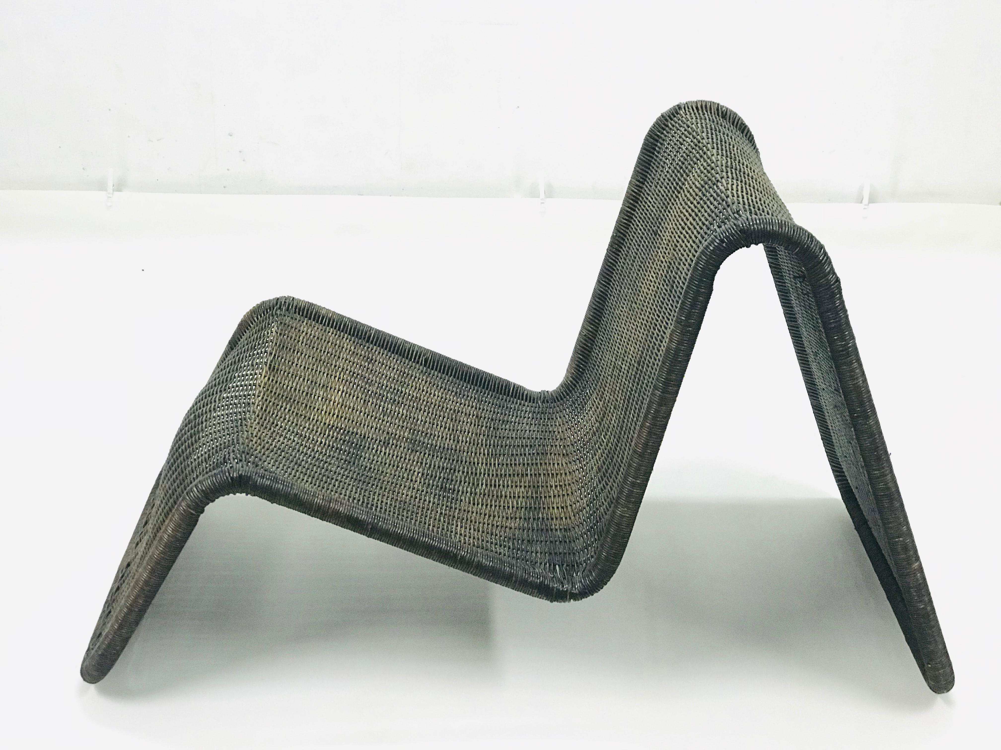 Rattan Chair, 1960 (Italienisch) im Angebot