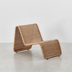 Tito Agnoli Rattan P3 Easy Chair, Pierantonio Bonacina, Italy, 1960s