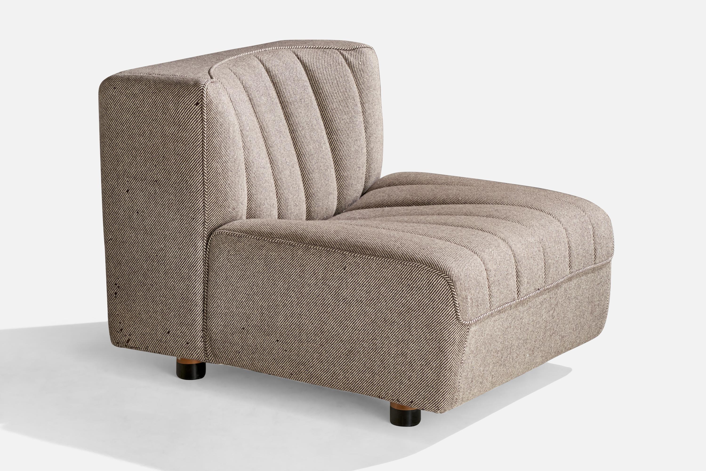 Canapé sectionnel Tito Agnoli, tissu, bois, Italie, 1970 en vente 5