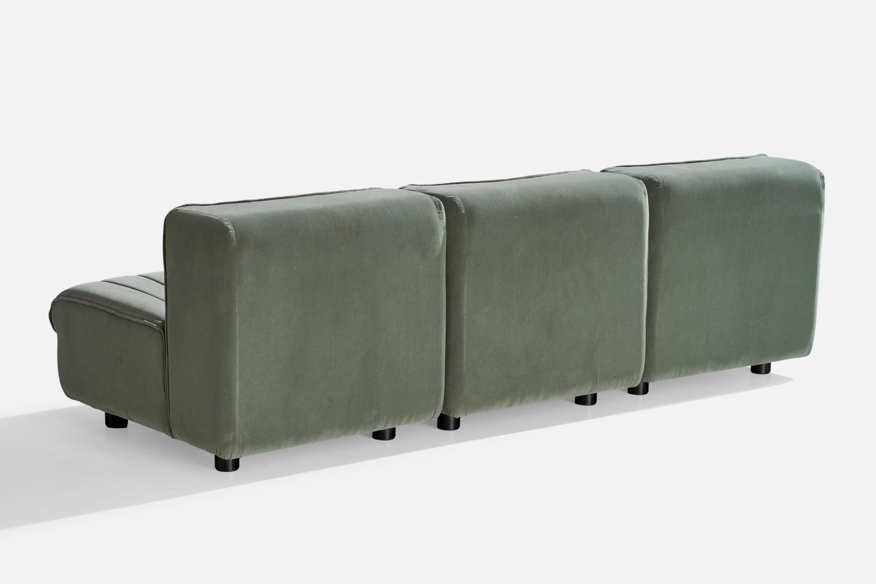 Canapé sectionnel Tito Agnoli, tissu, bois, Italie, 1970 en vente 1