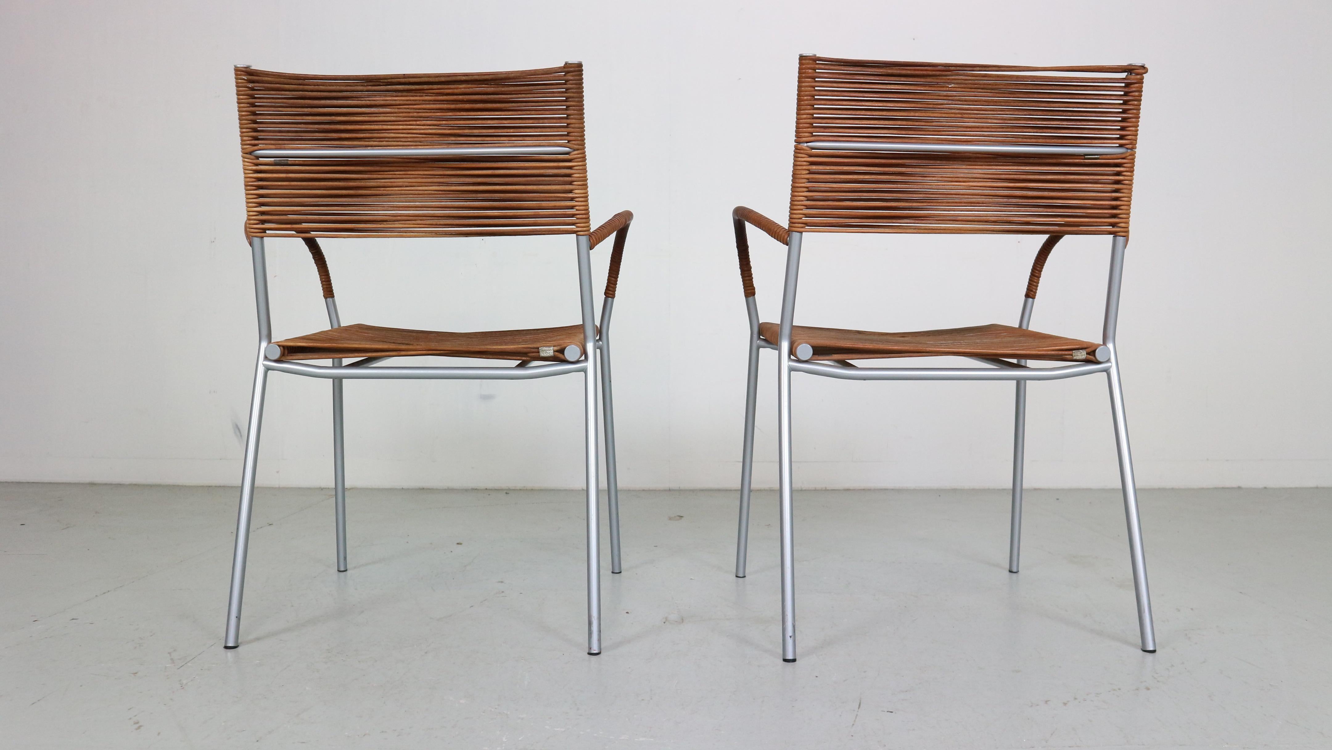 Tito Agnoli - Ensemble de 2 fauteuils en cuir Mis B2 RVS pour Pierantonio Bonacina en vente 1