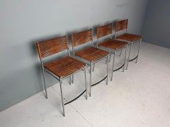 Tito Agnoli - Satz von vier "Miss B" Barhockern, Italien, 1997