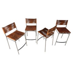 Tito Agnoli - Satz von vier "Miss B" Barhockern, Italien, 1997