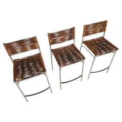 Tito Agnoli - Ensemble de trois tabourets de bar "Miss B", Italie, 1997