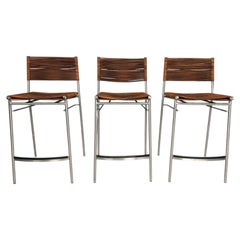 Tito Agnoli - Ensemble de trois tabourets de bar "Miss B", Italie, 1997