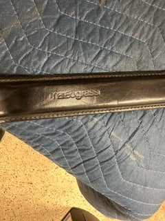 Tito Agnoli "Sistina" Leather Strap Set of Six (6) Chairs for Matteo Grassi