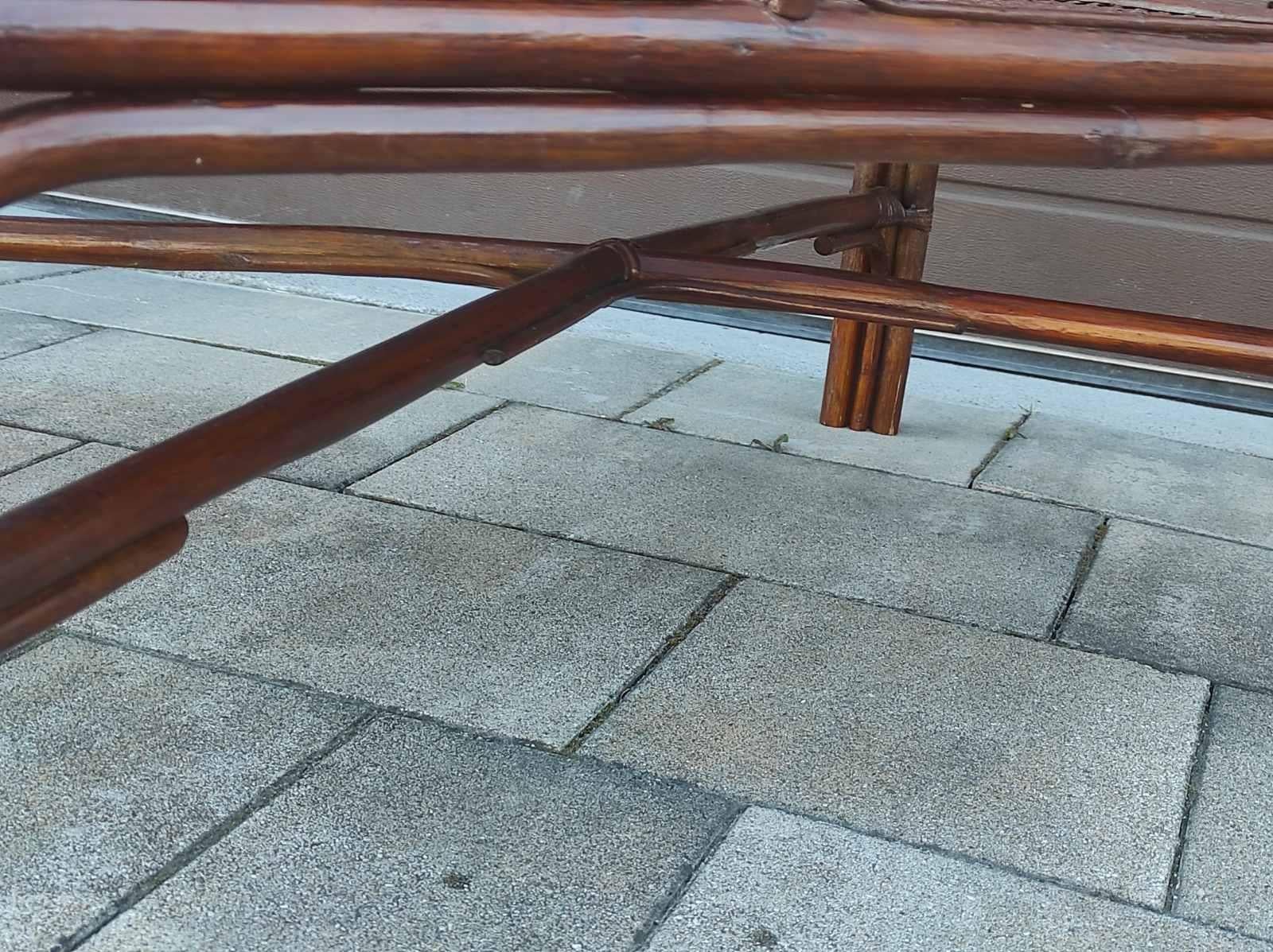 Tito Agnoli Style Bamboo Coffee Table Italy 1960s For Sale 6