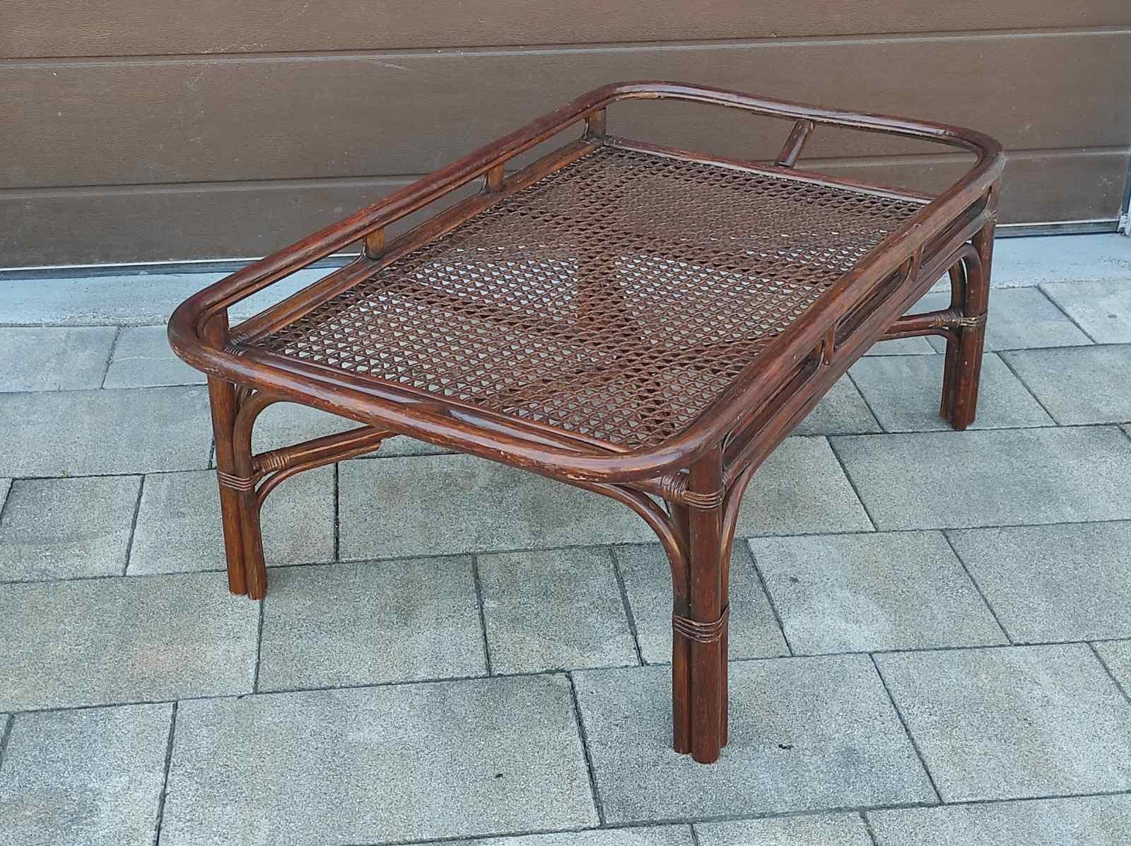 Mid-Century Modern Tito Agnoli Style Bamboo Coffee Table Italy 1960s For Sale
