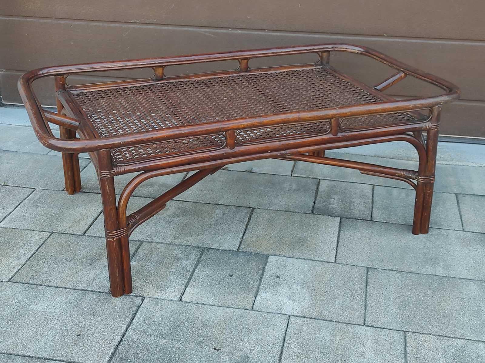 Tito Agnoli Style Bamboo Coffee Table Italy 1960s In Good Condition For Sale In Čelinac, BA