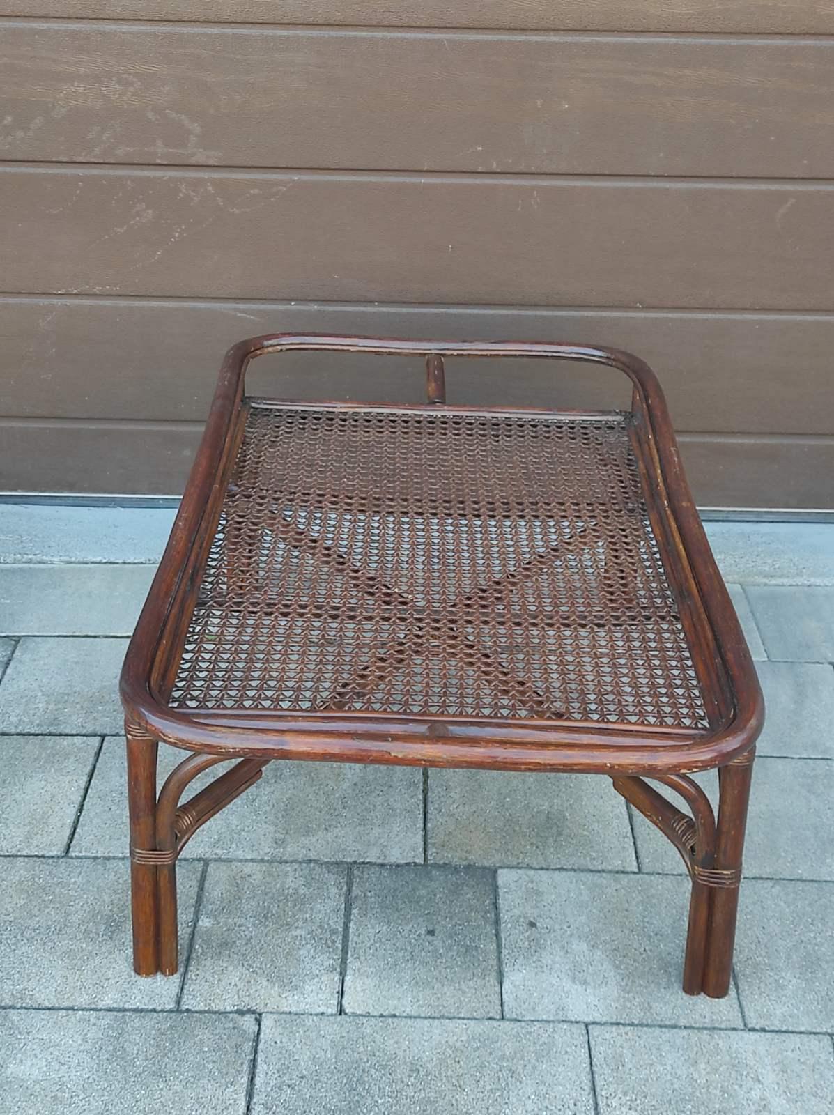Mid-20th Century Tito Agnoli Style Bamboo Coffee Table Italy 1960s For Sale