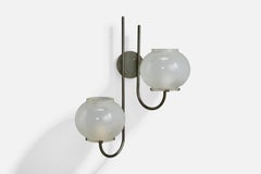 Tito Agnoli, Wall Light, Metal, Glass, Italy, 1961