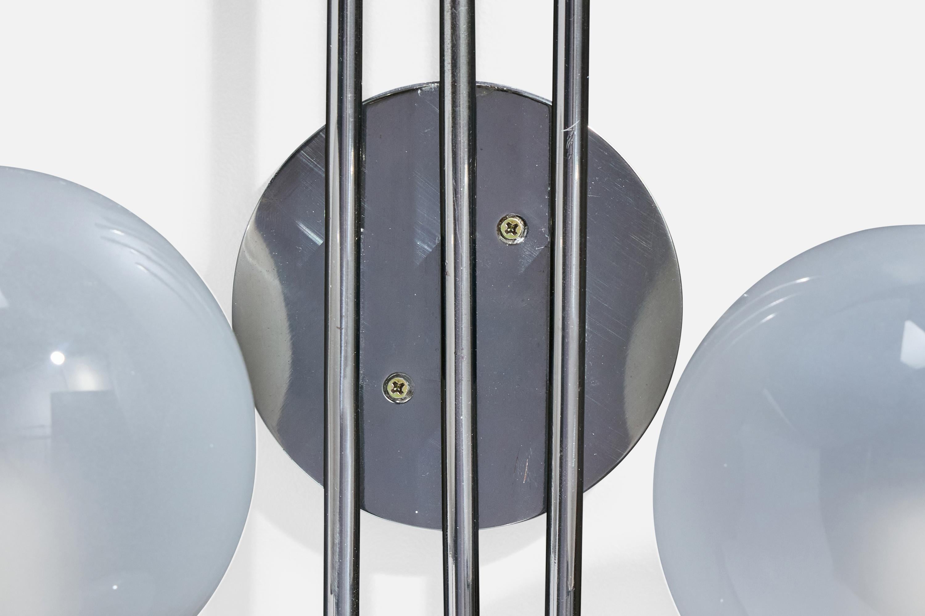 Tito Agnoli, Applique, Metallo, Vetro, Italia, 1961 In condizioni buone in vendita a High Point, NC